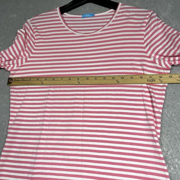 J. McLaughlin Shirt Womens Size Large Multicolored Striped Long Sleeve - Picture 5 of 10